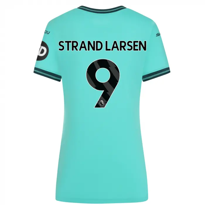 Wolverhampton Wanderers Fan Shop | 25-26 Wolves Pro Away Shirt – Womens STRAND LARSEN 9 Collection Official Wolves Fan Gear